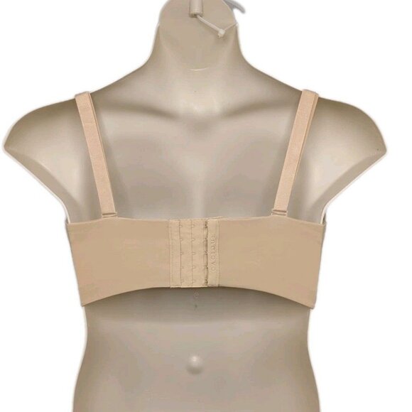 Lane Bryant Cacique Bra Boost MultiWay Strapless Plus Size 44DD Beige Straps - Picture 3 of 8